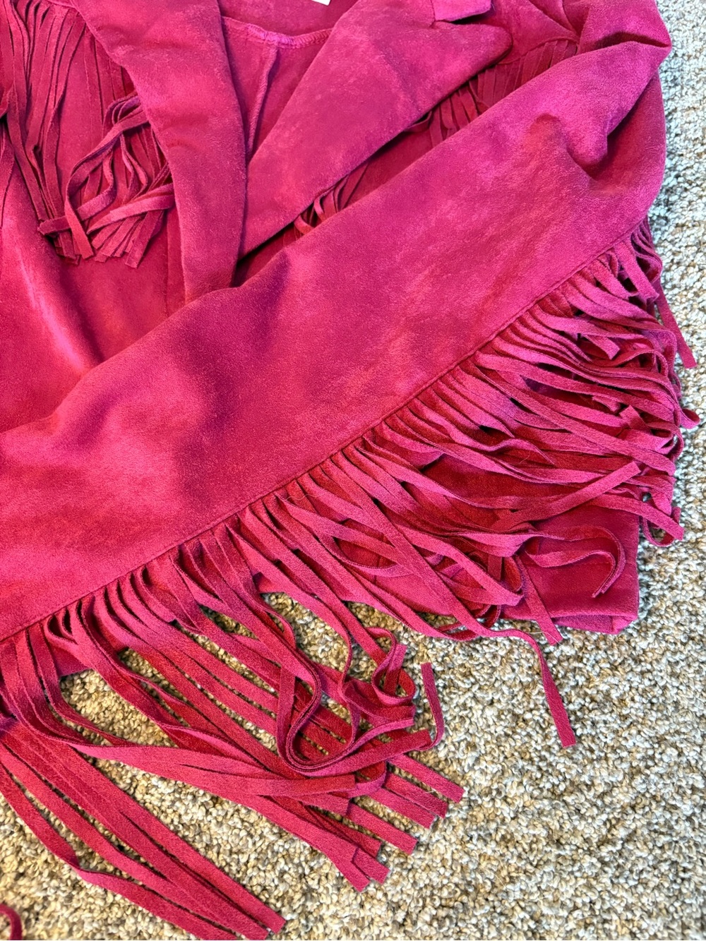 TCEC Women's Raspberry Fringe Blazer - Picture 7 of 12